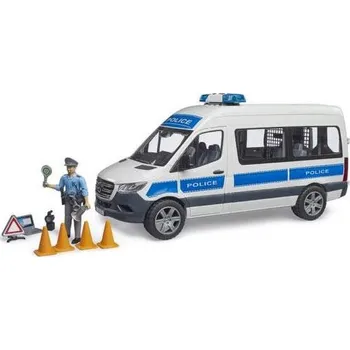 Bruder 02683 MB Sprinter policie se světelným a zvukovým majákem