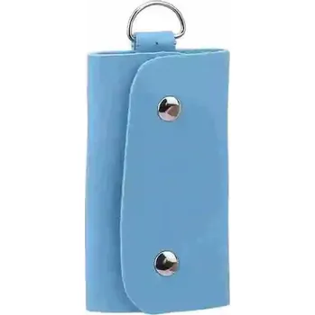 Peněženka PU kožený organizér klíčů | Klíčová peněženka, Držák klíčů - modrý