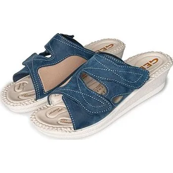 Dámské pantofle Vlnka Dámské gelové nazouváky na hallux Milada modrá velikost obuv dospělí 38