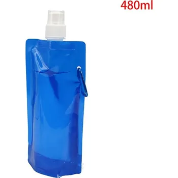 Láhev Skládací láhev | cestovní flaška na pití, 480 ml - Modrá