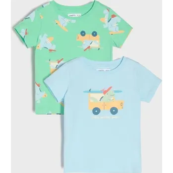 Chlapecké tričko Sinsay - Sada 2 triček - modrá - 427DJ-05X - 427DJ-05X-68