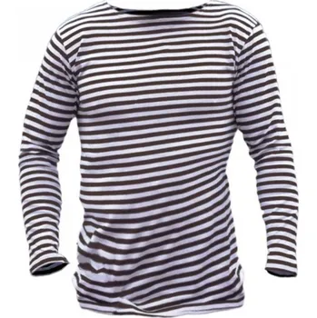 Pánské tričko Ruské námořnické triko s dlouhým rukávem Mil-Tec letní - navy-bílé, 3XL