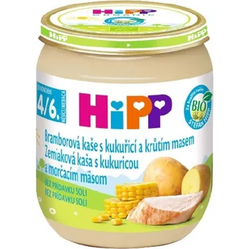 Dětská výživa HiPP BIO Bramborová kaše s kukuřicí a krůtím masem