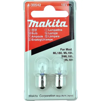 Žárovka Makita A-30542 Žárovka do akusvítilny 18V 2ks