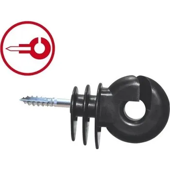 Ohradník 33262 Izolátor pro elektrický ohradník Easy Drill velký s vrutem 6 mm EDX