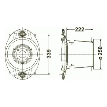 Brzdový buben Buben Novaalpin (rozt. 339mm) nůž .969 a .970 (318.60.270.1)