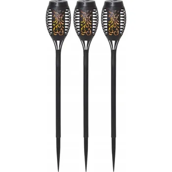 Venkovní osvětlení Sada 3 solárních LED zahradních lamp FLAME MINI