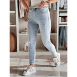 Světle modré dámské slim fit džíny s jemnými oděrkami STEFANIA UY2420 Velikost: XS