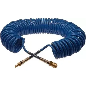 Plynová hadice PUBJ5810ES pneu hadice spirál 10m 5x8mm PROFI osazená rychlospojkami (ABAC)