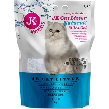 Podestýlka pro kočku JK Litter Silica gel - natural, kočkolit 3,8