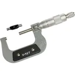 K-MET 7006 mikrometr třmenový 50-75 mm/0,01mm, ČSN 25 1420, DIN 863