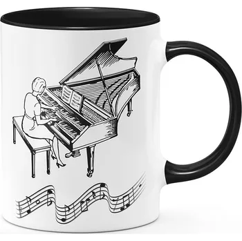 Hrnek - Klavír - Černá