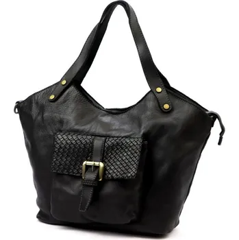 Kožená kabelka VS 016 - černá