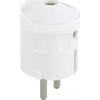 Napájecí kabel Emos P0038 Vidlice přímá pro prodlužovací kabel, bílá