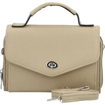 Kabelka Stylová dámská koženková mini crossbody kabelka Milax, béžová
