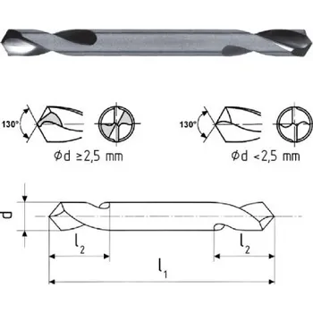 Vrták StimZet A370450V000S - Vrták na kov pr. 4,5 mm délka 58/15,5mm, oboustranný (karosářský) ZVSE 221137