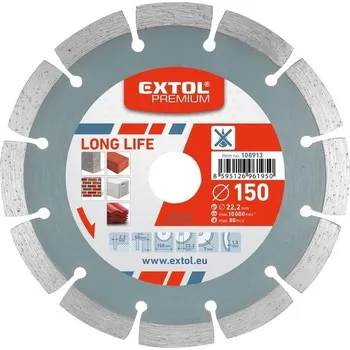 Řezný kotouč Extol 108915 Kotouč diamantový řezný segmentový Long Life, 230x22,2x3mm