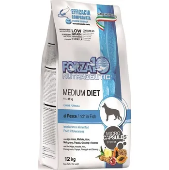 Krmivo pro psa Forza10 Medium diet s rybou hypoalergenní krmivo pro psy 12 Kg
