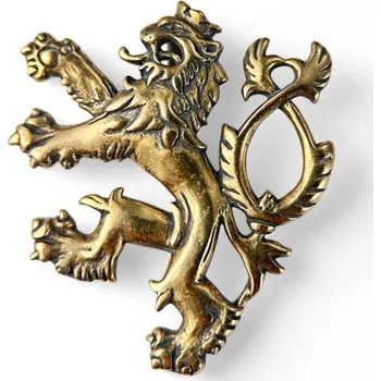 Přívěsek Drakkaria ČESKÝ LEV VE SKOKU, bronzový přívěšek