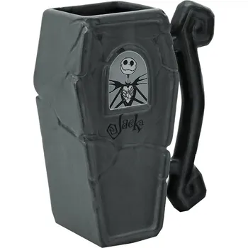 Keramický 3D hrnek Disney|Nightmare Before Christmas|Ukradené Vánoce: Rakev (objem 350 ml)