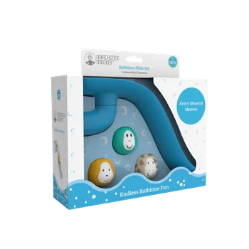 Hračka pro nejmenší Matchstick Monkey, klouzačka, modrá