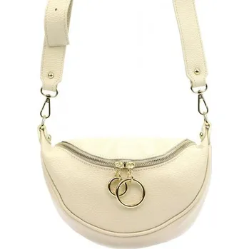 Kabelka Kožená kabelka Luka 20-033 DOLLARO - krémová