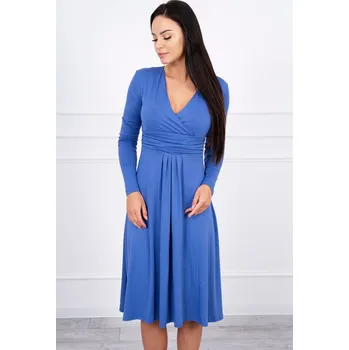 Dámské šaty Dámské džínové šaty s výřezem K-Fashion, 3XL i519_12571-8