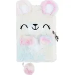 Derform Plyšový deník se zámkem A5 medvídek