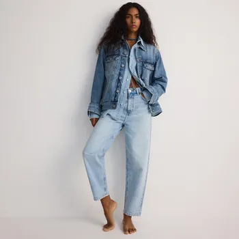 Dámské džíny Reserved - Džíny mom fit - modrá - YS055-05J - YS055-05J-34