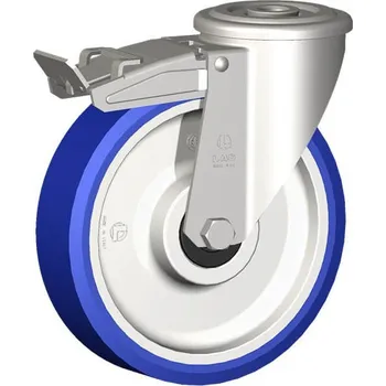 Pojezdové kolečko Nerezové polyuretanové pojezdové kolo 35415FR-ADINYL SOFT 125 INOX20