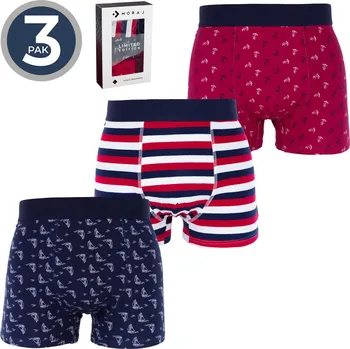Boxerky Boxerky Moraj MBX650-007/3 Barva: Modrá - tmavě, Velikost: M