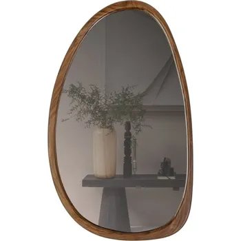 Zrcadlo WOOOD Dřevěné závěsné zrcadlo Lien 64 x 38 cm