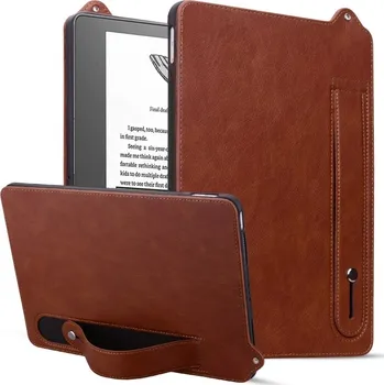Pouzdro na tablet VSECHNONAMOBIL 102397 BACKY Ochranný obal s držiakom Amazon Kindle Scribe 2024 hnedý