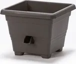 Plastia Samozavlažovací květináč Bergamot 50x50 antracit