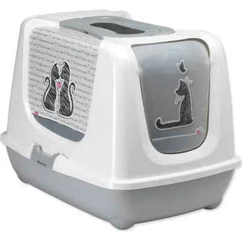 Toaleta pro kočku Toaleta Trendy Diner XL 57,4x45x43 šedá