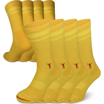 Pánské ponožky Northman Sportovní bavlněné ponožky Hopen 4-pack Velikost: 38-41 Žluté Sportovní Bavlněné Ponožky (Sada)