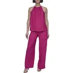 TRIČKO DKNY S/L HLTR CRNKL BLSE WILD BERRY