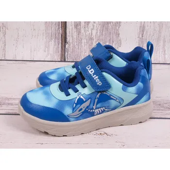 Chlapecké tenisky Tenisky D.D.step F083-51624B modré s ptakoještěrem vodoodpudivé velikost: 26