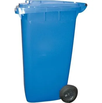 Popelnice Popelnice 240 l PVC s kolečkama modrá