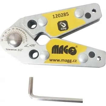 Úhloměr MAGG 120285 Magnetický úhelník nastavitelný 20° - 200°