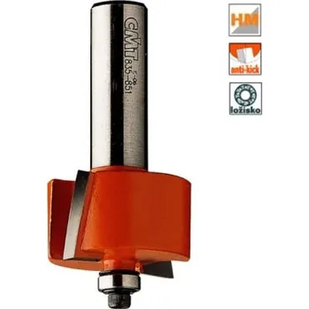 Příslušenství k frézce CMT Orange Tools C93531711 - Falcovací fréza na polodrážku na dřevo pr. 31,7x12,7mm s ložiskem, stopka 8 mm