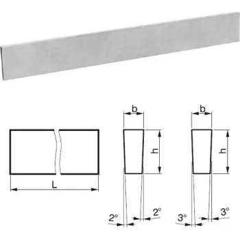 Sada nářadí STROJÍRNY POLDI 223693 3x20x200 - Nůž soustružnický 3x20x200mm, pravidelný lichoběžník HSS 10, polotovar RADEKO