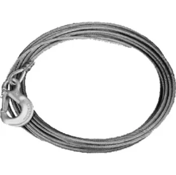 Tažné lano REMA Ocelové lano s hákem 8mmx8m