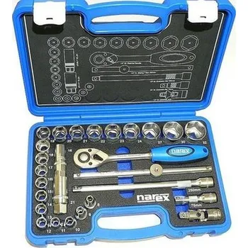 Dílna NAREX 443000904 Sada hlavic 1/2" 27dílná