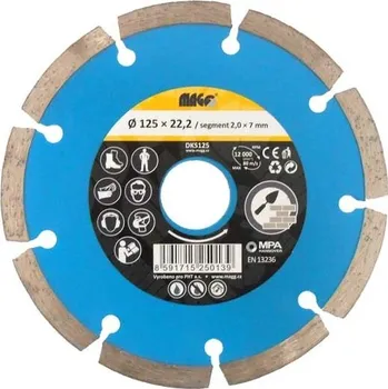 Dílna MAGG DKS125 Kotouč diamantový segmentový 125x1,8/7x22,2