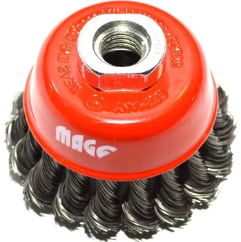 Brusný kartáč MAGG BL97008 Kartáč hrnkový 80, copánkový S 0,50, závit M14x2