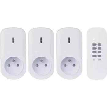 Spínací hodiny Emos P0070 Zásuvky dálkově ovládané, bílé