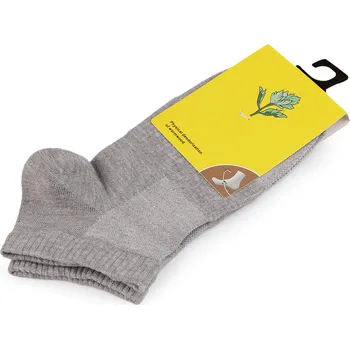 Dámské ponožky Bavlněné antibakteriální ponožky kotníkové unisex Varianta: 5 (vel. 35-38) šedá, Balení: 1 pár
