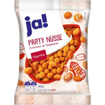 Koření Ja! Party Nüsse Erdnüsse im Teigmantel Paprika 200 g