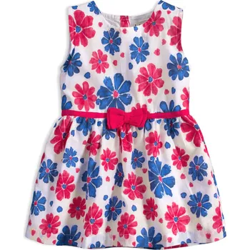 Kojenecké šaty Dívčí letní šaty KNOT SO BAD KVĚTY růžové Velikost: 68
